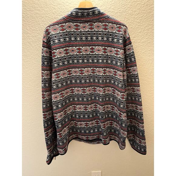 Aeropostale Men’s 2XL 1/4 Zip Soft Fleece Pullover Sweater Aztec Pattern Outdoor - Picture 3 of 7
